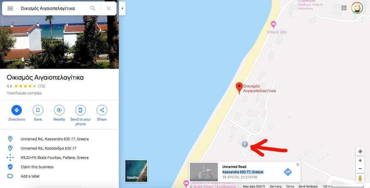 Possidi Aigaiopelagitika 2-Floor Beach House Kalandra Dış mekan fotoğraf